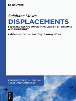 cover image of Stéphane Mosès ›Displacements